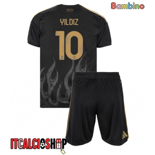 Juventus Kenan Yildiz #10 Terza Maglia Bambino 2026-27 Manica Corta (+ Pantaloni corti)
